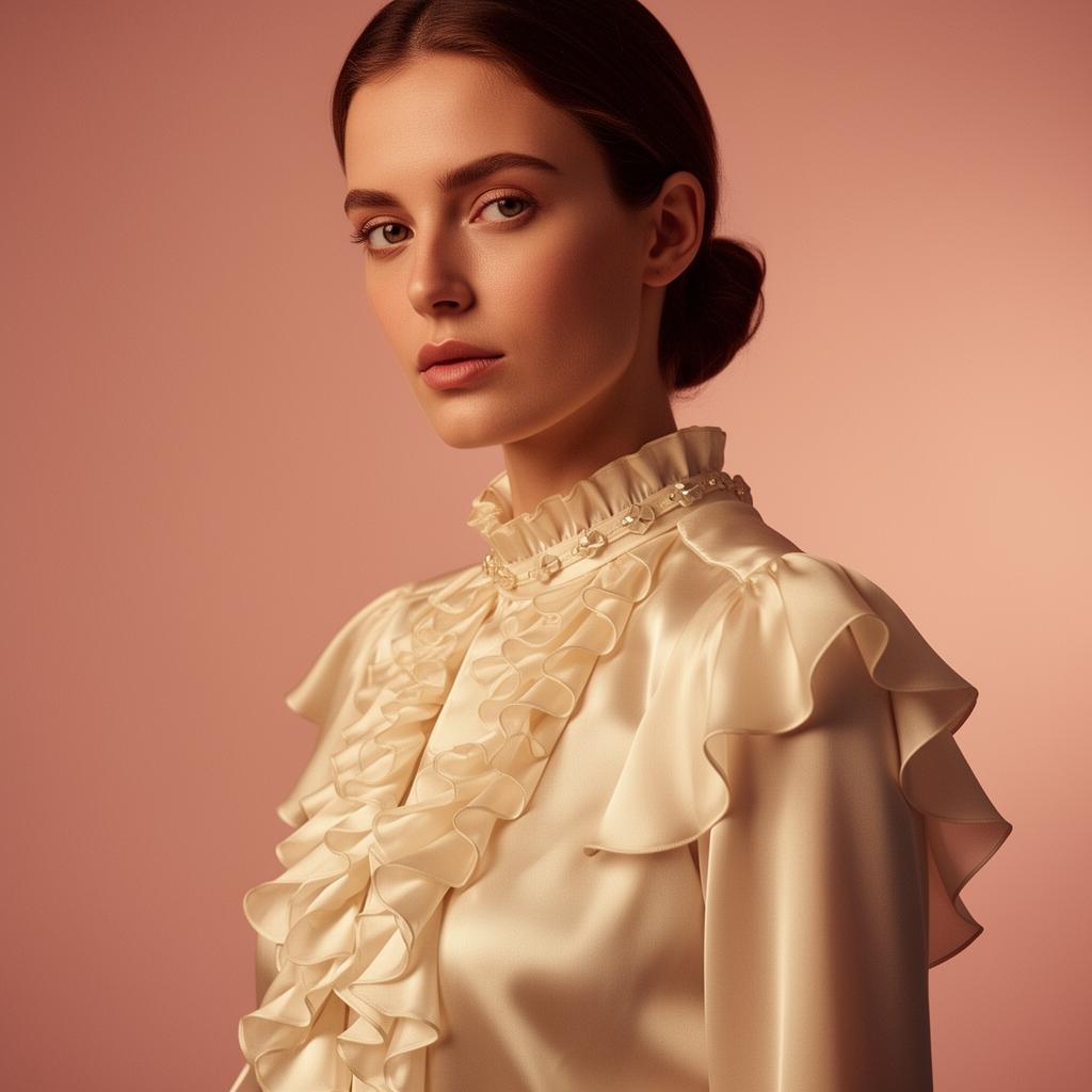 Silk Ruffle Blouse